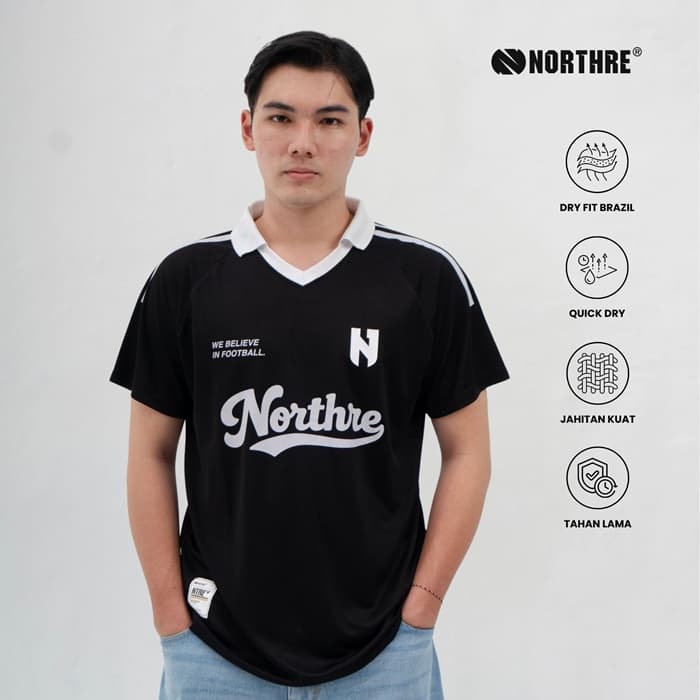NORTHRE Jersey Broke Line Crossguild Football Sport Pria Wanita Regular Fit